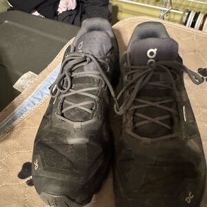 On Running Women's Charcoal Athletic Shoes WATERPROOF